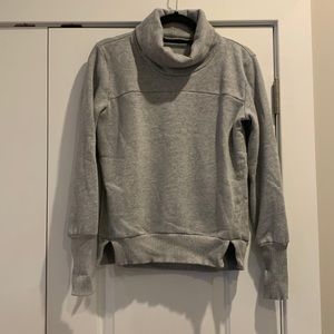 ALO Yoga cowl neck gray sweatshirt